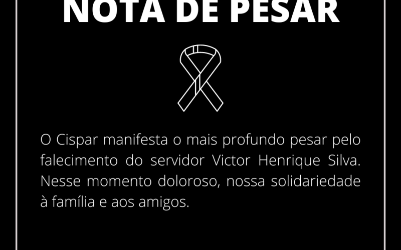 NOTA DE PESAR - Victor Henrique Silva.